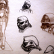 Original sketches of Imperial Stormtroopers by Ralph McQuarrie at the “Star Wars: The Magic Of The Myth” exhibit. (Photo: Spencer Platt/Getty Images)